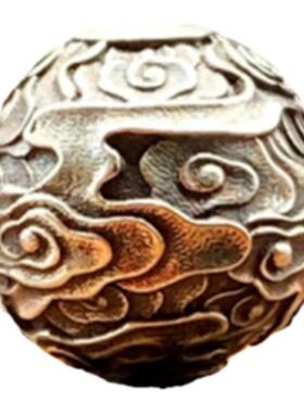 S925纯银祥腾云隔珠顶珠腰珠散珠手串做旧金刚菩提百香文玩diy配