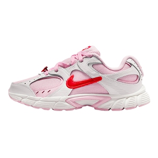 NIKE耐克女鞋粉白色V5 RNR大童运动鞋轻便网面鞋跑步鞋IQ0221-121