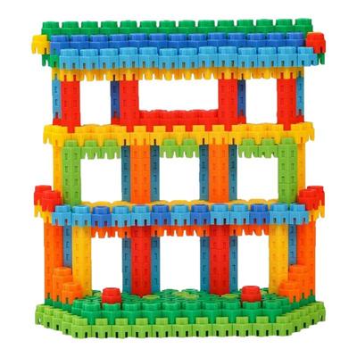 儿童拼装六角颗粒积木玩具3到6岁男女孩宝宝早教启蒙智力拼插玩具