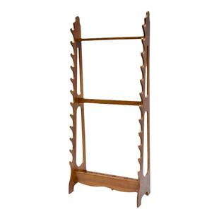 落地多层刀剑架立式刀剑十八般兵器架一体架关公架枪棍长兵架实木