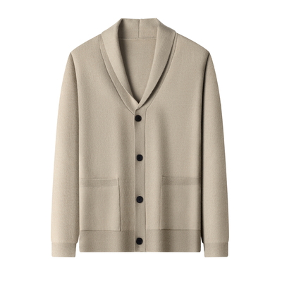 恒源祥男士开衫羊毛衫春秋季新款