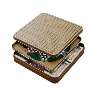 多功能棋盘磁性便携式五子围棋小型跳棋益智比赛高档同学礼物象棋