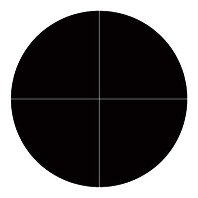 透光十字线负片测微尺暗视场明线