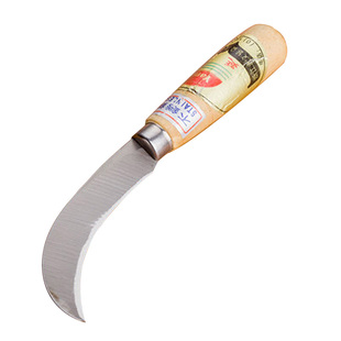 小弯刀不锈钢菠萝刀白菜刀水果刀香蕉刀橡胶嫁接割袋子割菜刀