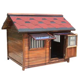 实木狗屋狗别墅木质狗窝保暖防水防雨室外大型犬狗房子宠物狗笼子