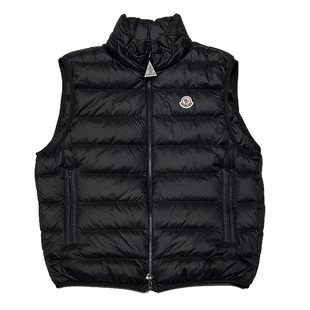 国内现货Moncler盟可睐秋冬新款Rocoque领口刺绣logo男士羽绒马甲