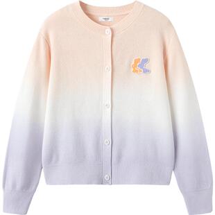 巴拉巴拉女童针织衫外套中大童宝宝开衫毛衣春秋新款童装儿童上衣