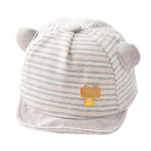 宝宝帽子春秋薄款新生婴儿遮阳帽可爱幼童软沿鸭舌帽男女童棒球帽