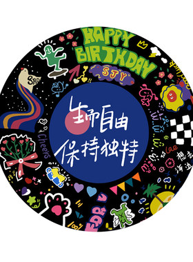 生日情侣闺蜜手工礼物数字油画