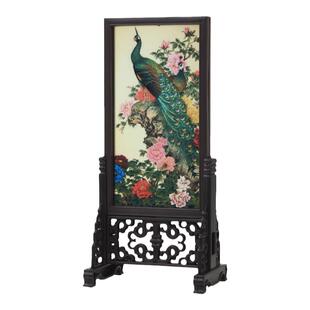 中国风礼品仿古小屏风摆件新中式家居书房桌面装饰品送老外小礼物