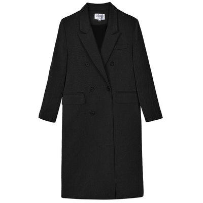 娇女王宽松休闲毛呢大衣外套