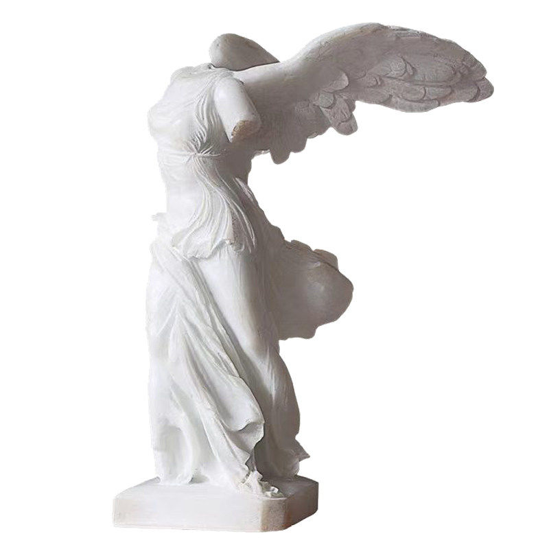 古希腊胜利女神仿玉石雕塑摆件