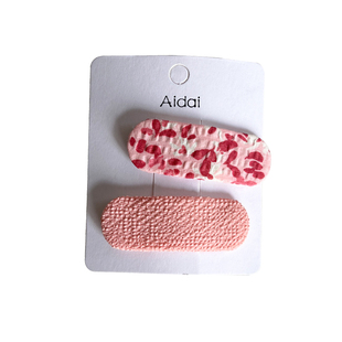 小清新碎花夹子头饰发夹可爱新款边夹侧边刘海夹前额儿童发卡bb夹