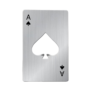 黑桃a卡式开瓶器创意扑克牌形铁合金家居工具起瓶器啤酒起子黑桃A