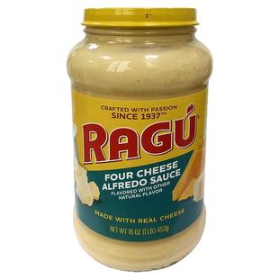 美国RAGU双重切达奶酪意粉芝士调味酱乐鲜车达艾弗德烤蒜
