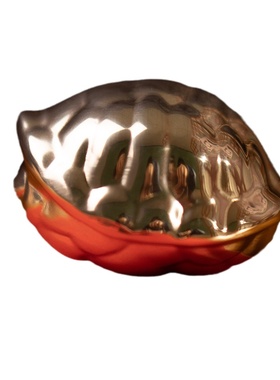 实心紫铜富甲天下把件送朋友礼品