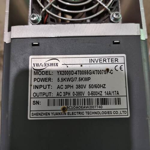 溢价-源信变频器YX2000D 5.5KW 380V三相