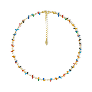 LAZY CIRCLES错落彩色贝壳项链女轻奢设计感元气满满多巴胺锁骨链