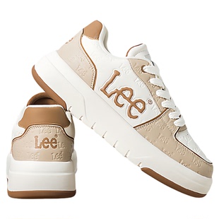Lee鞋子男鞋2026新款春季厚底增高小白鞋男百搭潮牌真皮休闲板鞋