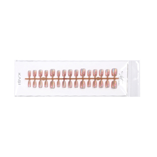 KaSi赤焰霞光电镀极光穿戴甲2026新款高级感猫眼成品短款美甲贴片