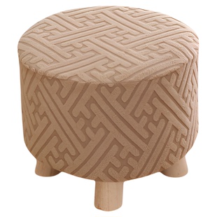 家用蘑菇凳套罩小凳子套儿童布艺小圆凳实木矮凳套客厅门口换鞋凳