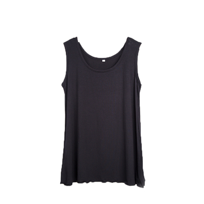 大码锦巷纯棉女背心宽肩