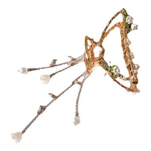 精致手作超仙气质铃兰花抓夹大号高级感鲨鱼夹简约设计感小众发夹