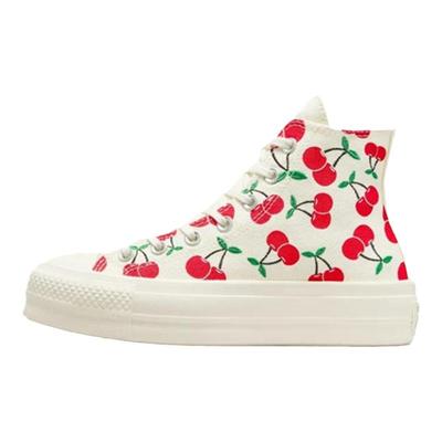 匡威休闲女子高帮厚底帆布鞋耐磨