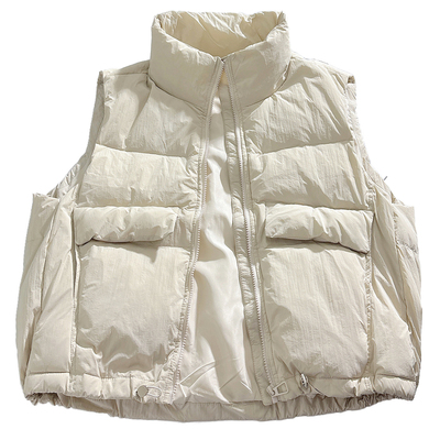 加厚宽松外穿羽绒服马甲女背心