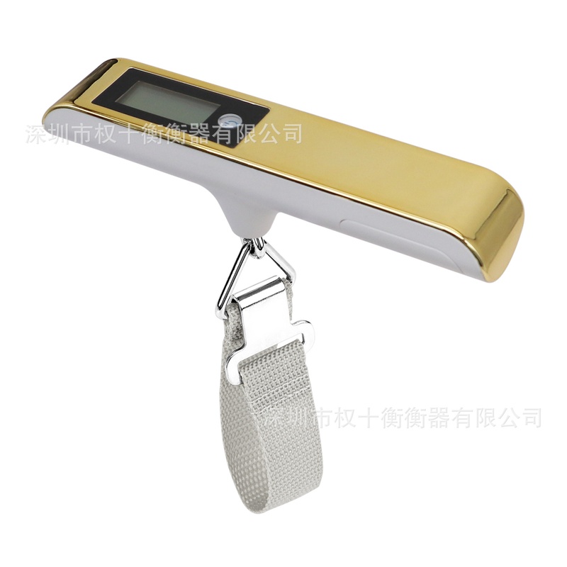 面壳五颜六色电子行李手提电子磅旅游秤50kg旅行电池一件称送