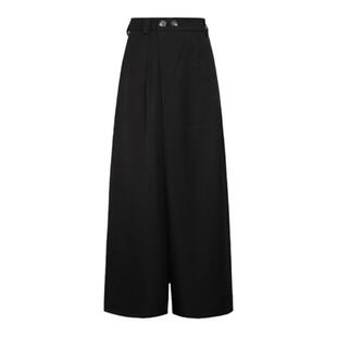 VERY FEWEST 日系复古斜门襟超阔腿西裤中性垂坠感松弛宽松裙裤