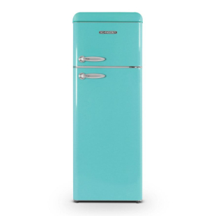 SCHNEIDER 188L复古双门风冷无霜冰箱小型家用网红冷藏冷冻冰箱