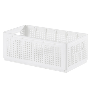 衣柜衣服裤子收纳筐带隔板家用塑料日式收纳盒手提分格储物整理盒