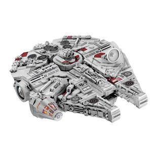 星河战舰儿童益智拼装积木玩具模型男孩千年隼号宇宙飞船拼图礼物