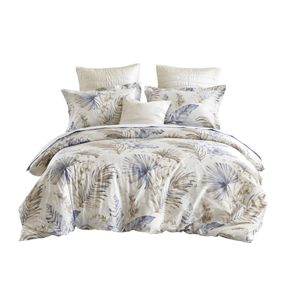 全棉贡缎抗菌印花四件套轻奢