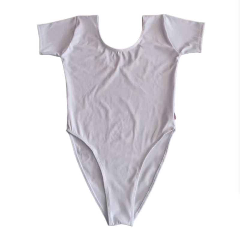 月颐琦芭蕾短袖连体练功服修身