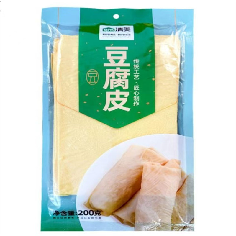 上海清美豆腐皮油豆皮特产