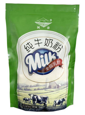河套纯牛奶粉1000克实惠袋装