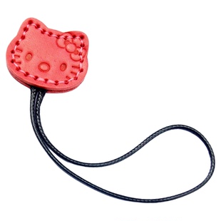 手工缝制牛皮汽车钥匙扣挂件可爱卡通小猫钥匙链挂饰创意礼物皮绳