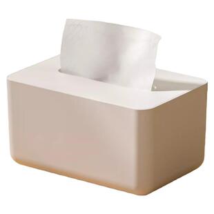 纸巾盒简约现代家用桌面抽纸盒内置弹簧办公室客厅厨房厕所收纳盒