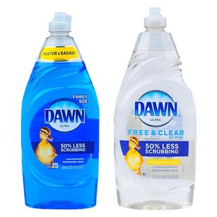 美国进口宝洁DAWN滴然小黄鸭温和浓缩洗碗精洗洁精泡沫型宠物可用