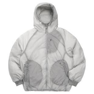 瞬时山野Monterest户外C6防泼水700蓬90白鹅绒透视结构连帽羽绒服