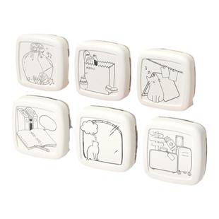 得力手账印章打卡日常计划光敏印章生活日常手账计划日程清单印章计划印章儿童手抄报印章学生印章