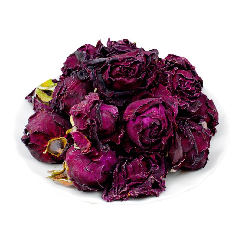 墨红玫瑰花茶500g大朵花冠正品云南食用干玫瑰花茶泡水喝重瓣玫瑰