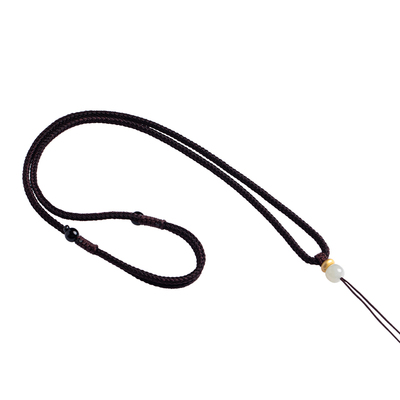 无事牌挂绳红绳挂脖吊坠项链绳男女手工编织玉佩和田玉翡翠专用绳