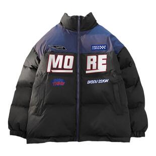 美式高街立领棉服男冬季cleanfit情侣潮牌oclin高级感棉衣外套