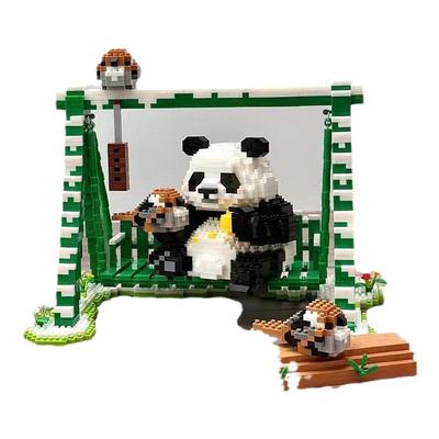 大熊猫拼装积木玩具礼物