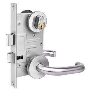 304不锈钢防火门锁全套通用型消防门锁芯通道锁配件把手消防锁体