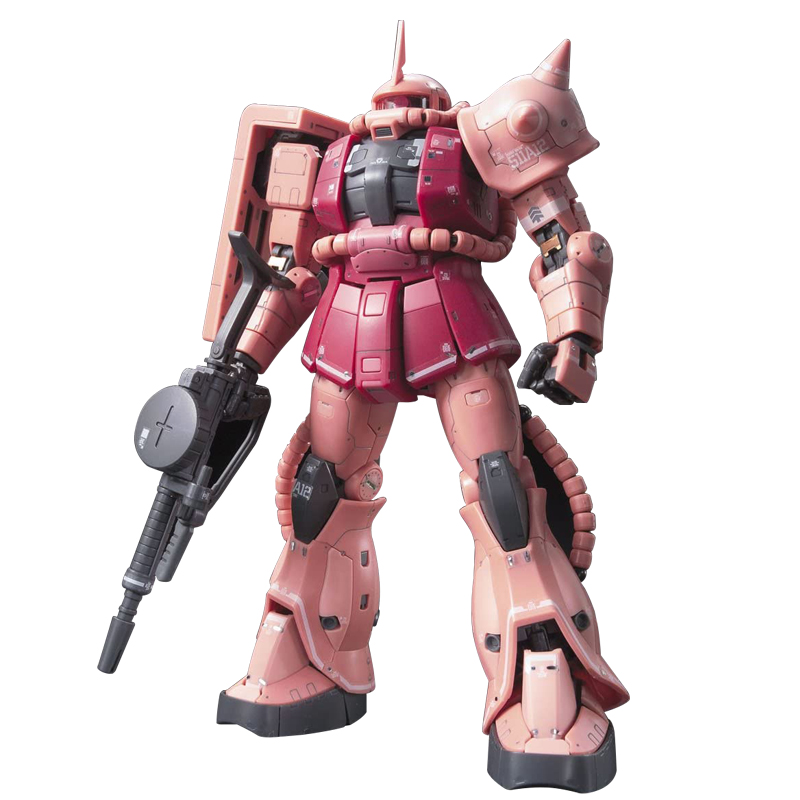 万代高达拼装模型 HGUC HG 234 ZAKU II红扎古 2渣古夏亚专用机