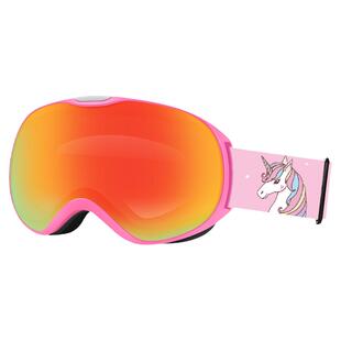 乐凯奇儿童滑雪眼镜双层防雾青少年专业玩雪护目镜滑雪镜头盔装备